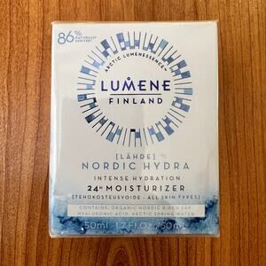 Lumene Finland Nordic Hydra Intense Hydration 24 Hour Moisturizer NEW 1.7oz